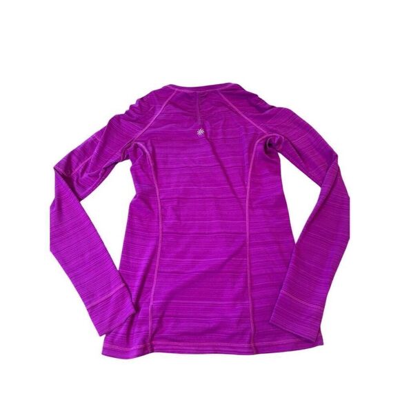 Athleta Women's XS Pink 1/4 Zip Long Sleeve Top Activewear - Picture 2 of 8